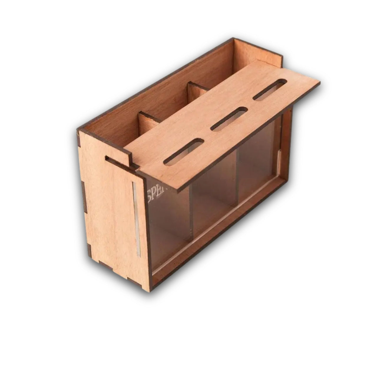 Tirelire En Bois Avec Compartiment 3