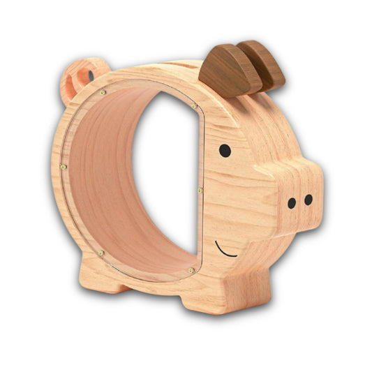 Tirelire Cochon En Bois