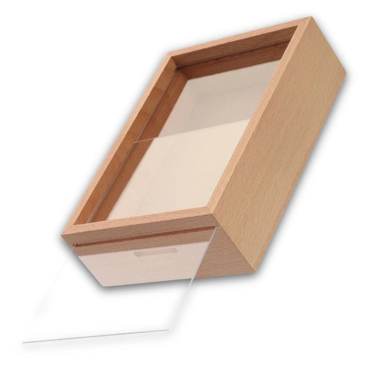 Tirelire Bois Transparente 1