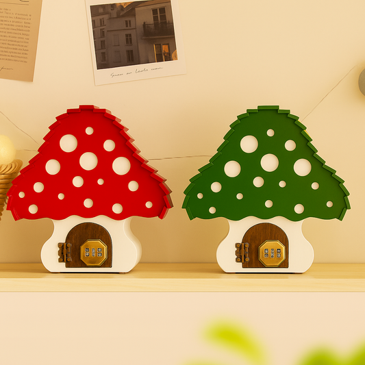 Tirelire Champignon En Bois 3