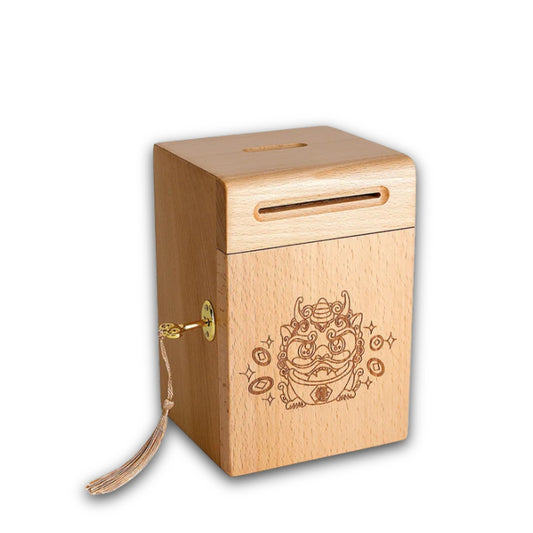 Tirelire Chinoise En Bois 1
