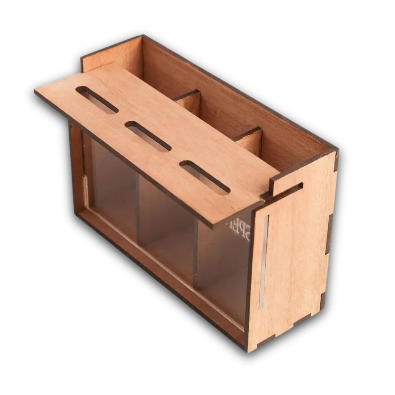 Tirelire En Bois Avec Compartiment 2