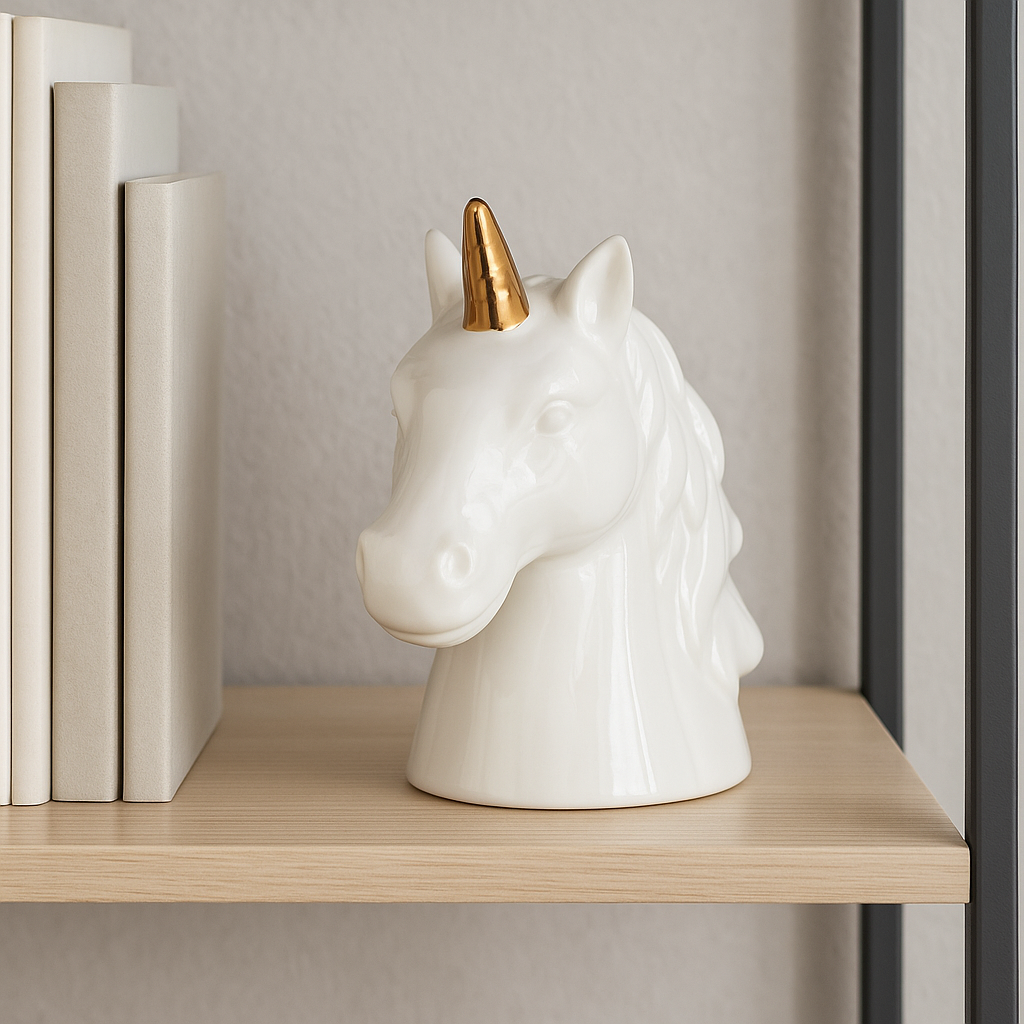 Tirelire Licorne Blanche 1