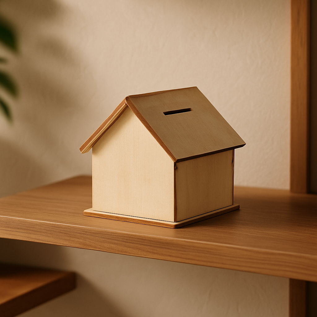 Tirelire Maison En Bois 5