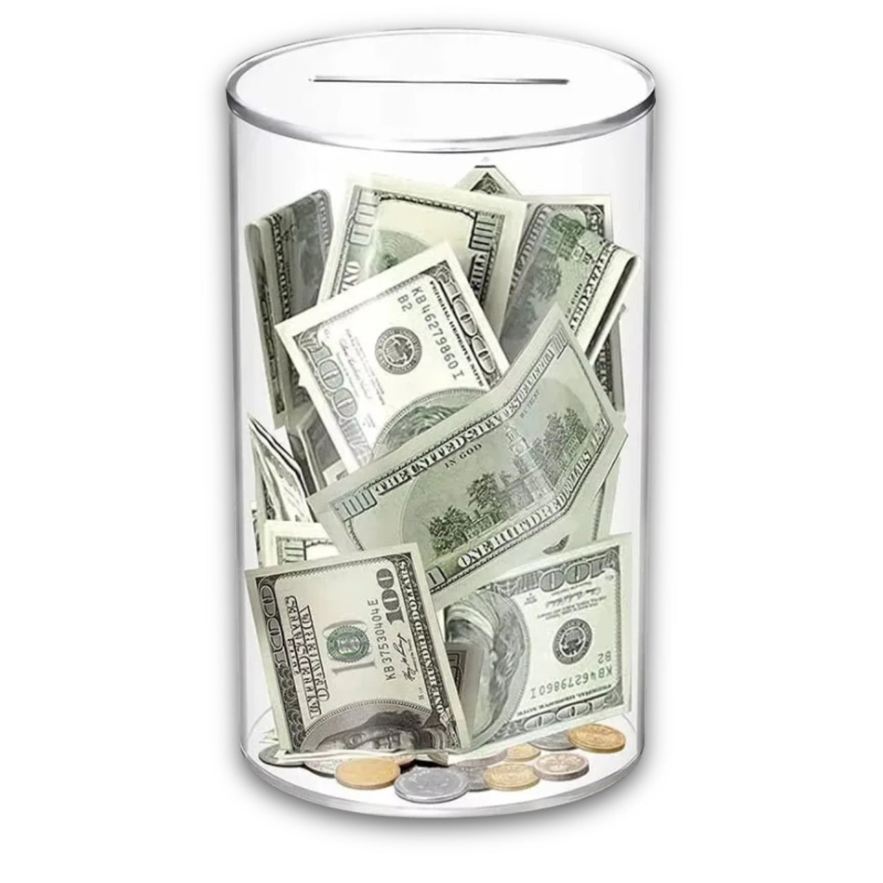 Tirelire Transparente Sans Ouverture 1