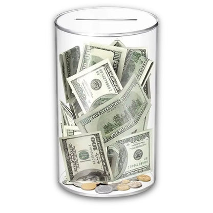 Tirelire Transparente Sans Ouverture 1