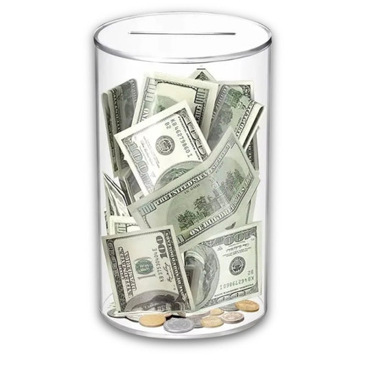 Tirelire Transparente Sans Ouverture 1